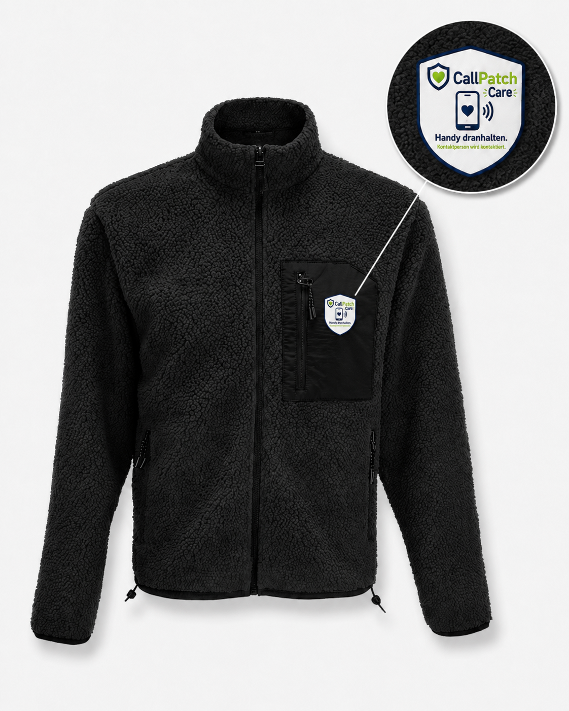 CallPatch Care Sicherheitsshirt mit NFC-Kontaktfunktion