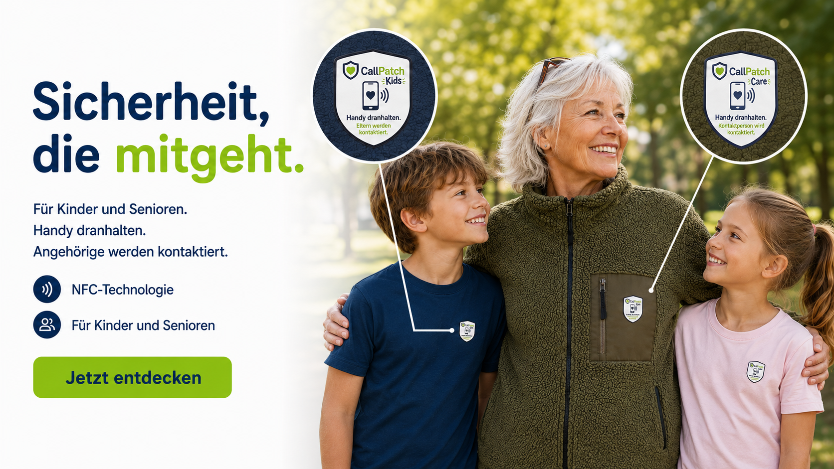 CallPatch Produktübersicht für Kinder und Senioren