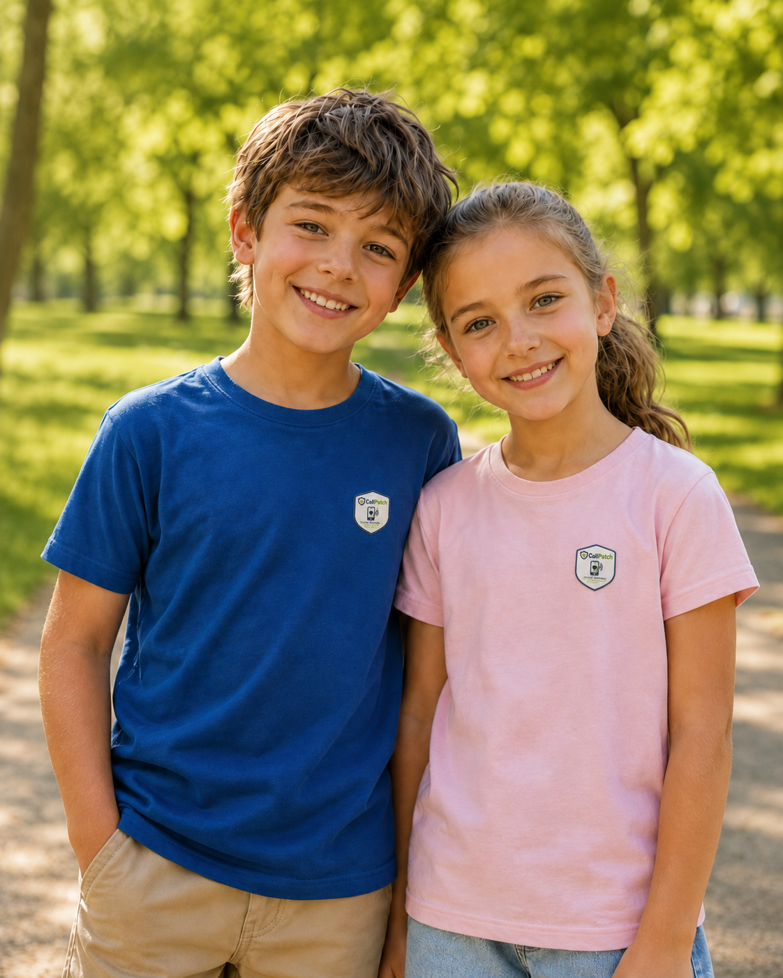 CallPatch Kids Sicherheitsshirt mit NFC-Kontaktfunktion