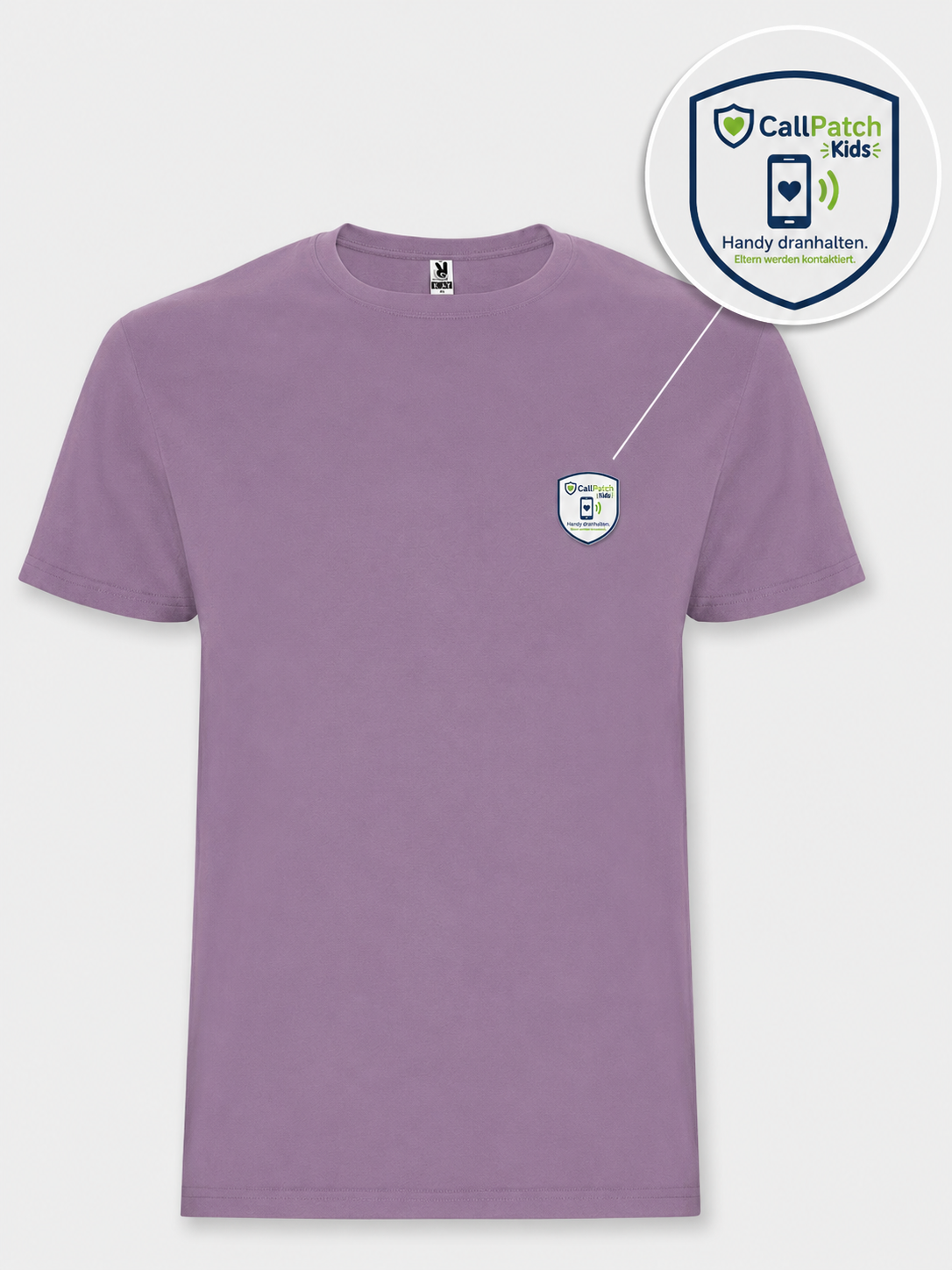 CallPatch Kids Sicherheitsshirt mit NFC-Kontaktfunktion