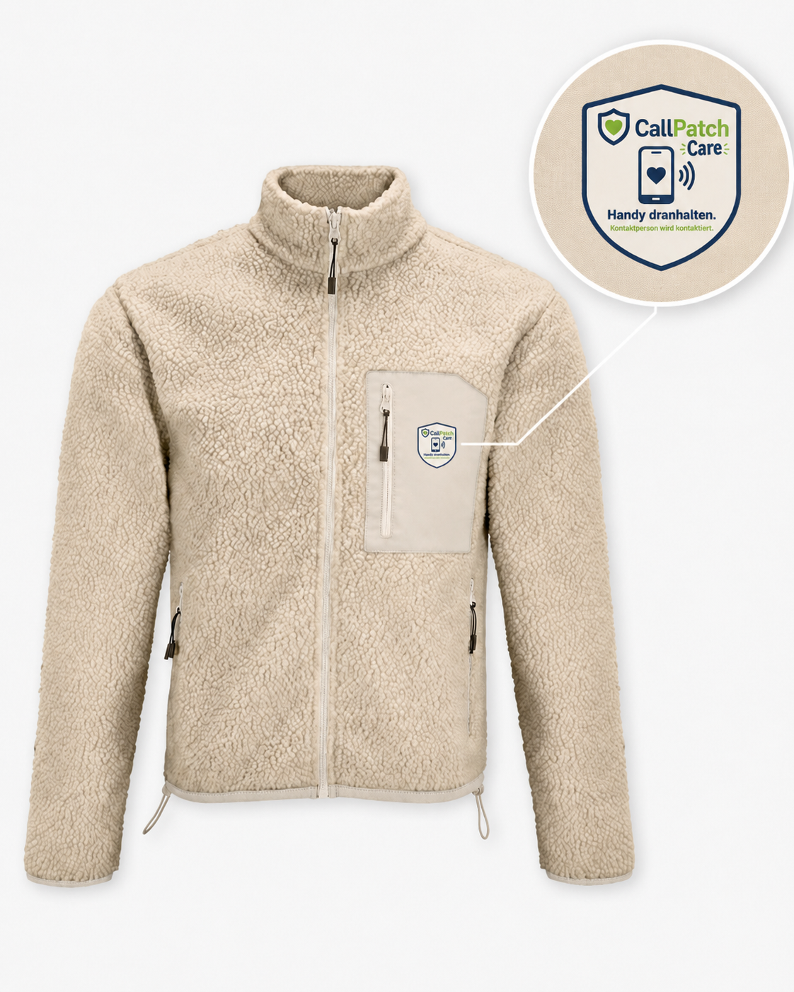 CallPatch Care Sicherheitsshirt mit NFC-Kontaktfunktion