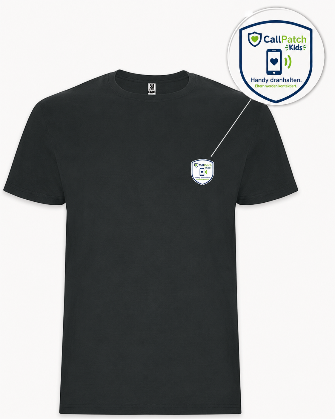 CallPatch Kids Sicherheitsshirt mit NFC-Kontaktfunktion