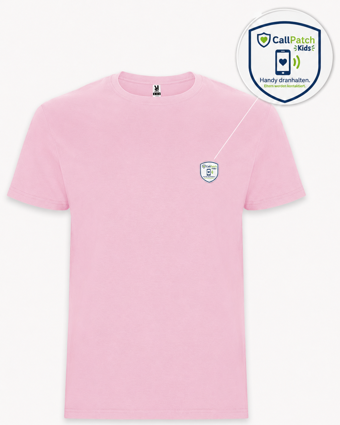 CallPatch Kids Sicherheitsshirt mit NFC-Kontaktfunktion
