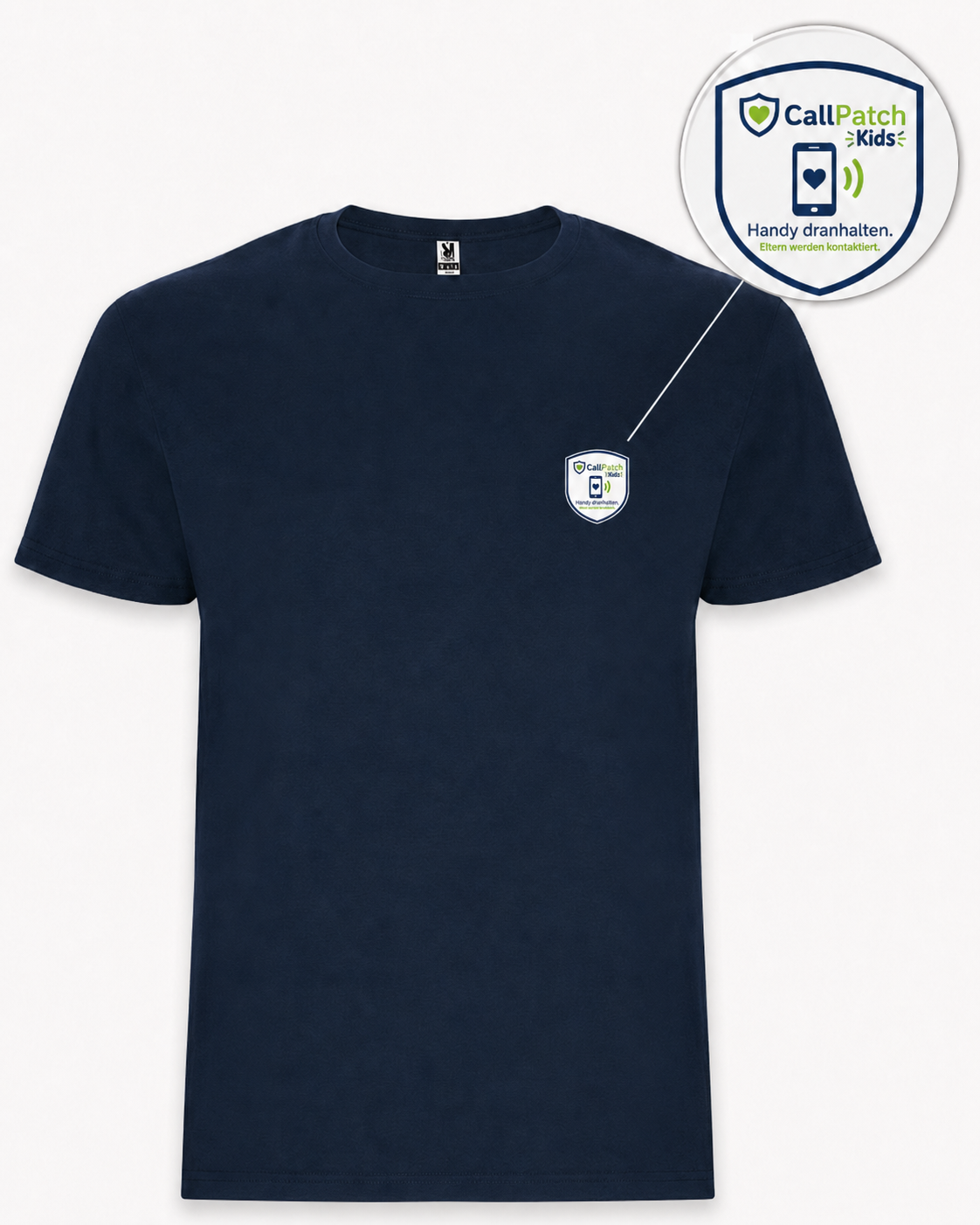 CallPatch Kids Sicherheitsshirt mit NFC-Kontaktfunktion