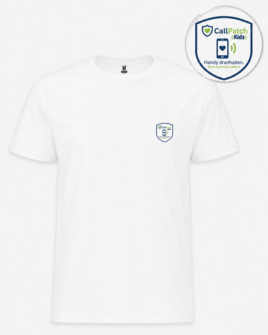 CallPatch Kids Sicherheitsshirt mit NFC-Kontaktfunktion
